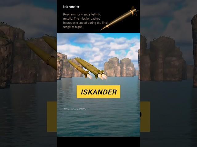 Iskander Best Ballistic-shot range hypersonice missile||Tamil #modernwarshipbattle #shorts