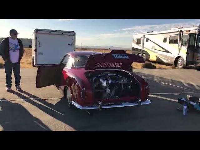 Hot VWs Magazine: Darrell Vittone's 350hp Turbo Karmann Ghia for Land Speed Record