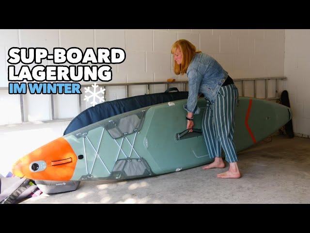 Aufblasbares SUP-Board im Winter optimal lagern: Diese 3 Möglichkeiten hast du!