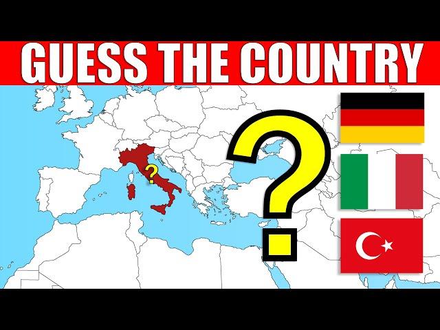 Guess The Country on The Map - EUROPE | Geography Quiz Challenge