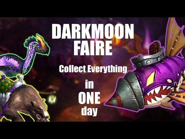 Buy EVERYTHING from Darkmoon Faire in ONE day! [WoW Guide]