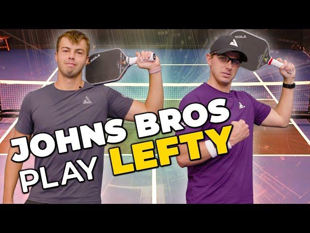 Ben Johns and Collin Johns LEFTY! Pickleball Pros Vs 5.0s