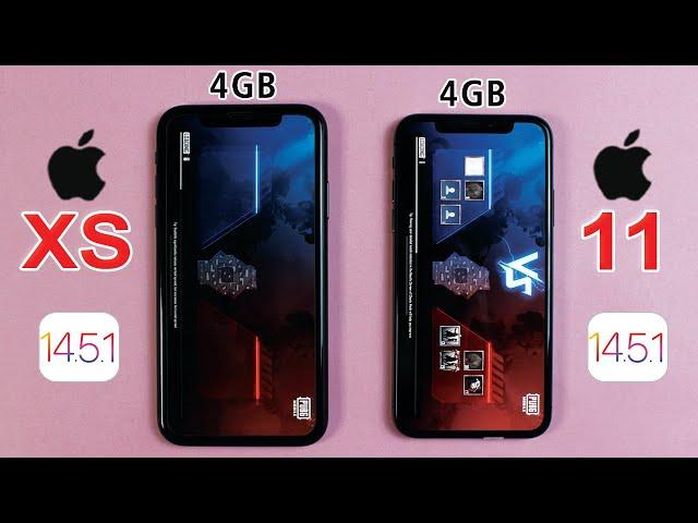 iPhone XS vs iPhone 11 PUBG MOBILE TEST - IOS 14.5.1 PUBG TEST