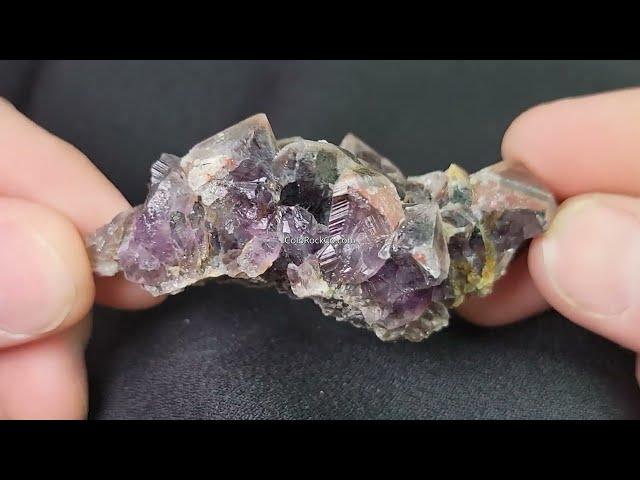 Amethyst Epimorph with Hematite & Fluorite