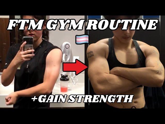 BUILDING A MASCULINE PHYSIQUE // CHEST+BACK - FTM BEGINNER WORKOUT