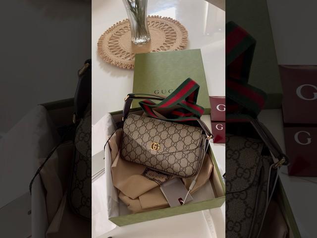 Gucci Ophidia mini bag unboxing #guccibag #gucci #shorts #fyp #unboxing #gucciophidia