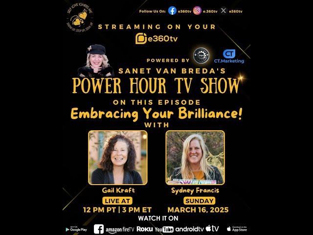 S3E19 Power Hour TV Show - Embracing Your Brilliance! #360tv #brilliance #yourvoicetvnetwork