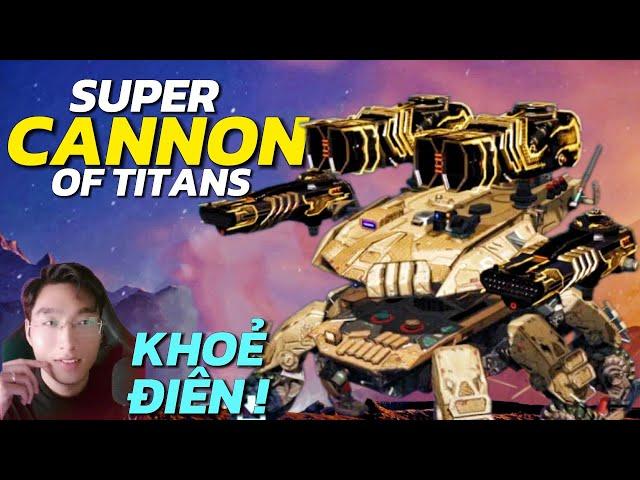 Devourer with the Giant Super Cannon GROM Ultimate | War Robots