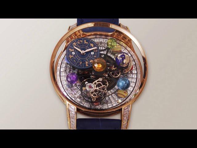 The Jacob & Co. Astronomia Solar Baguette Jewelry - Plants - Zodiac Rose Gold