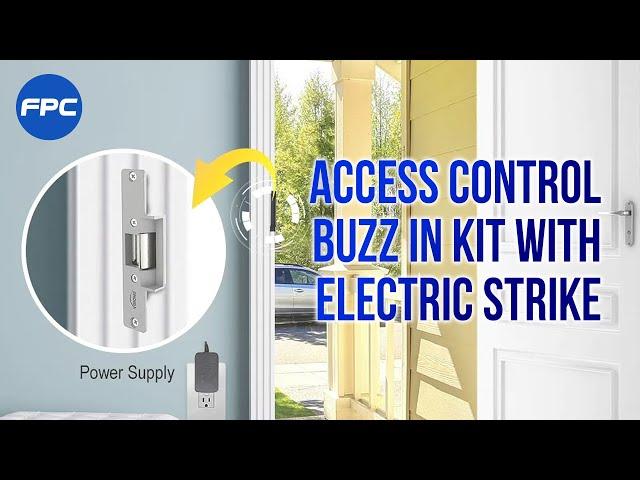 One Door Access Control Kit with Electric Strike Fail Safe, Wireless Receiver,  Remote (Transmitter)