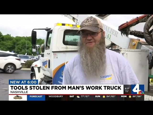 Tool stolen from man's work truck