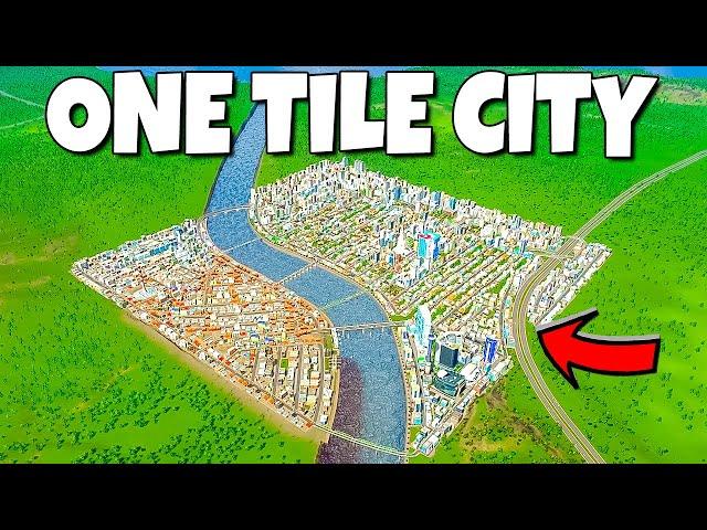 Engineering the perfect ONE TILE city in Cities Skylines!