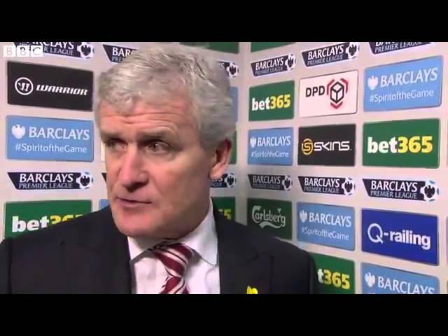 Mark Hughes Post Match Interview - Stoke 2-0 Everton 04 03 2015