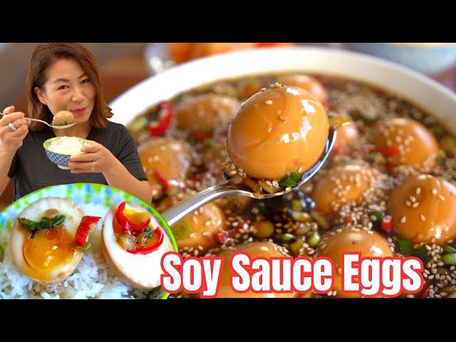 Can't just have ONE! ADDICTIVE Korean Marinated Eggs Recipe [Mayak Eggs] 자꾸만 생각나는 맛! 반숙달걀장과 노른자장