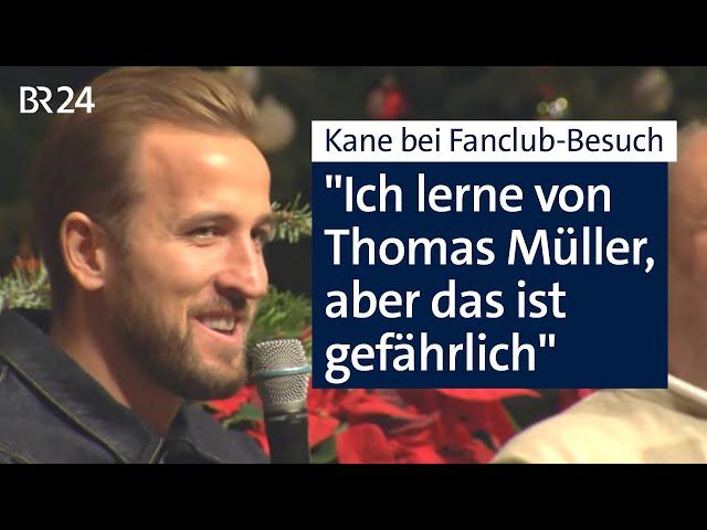 Harry Kane auf Weihnachtsfeier des FC Bayern-Fanclubs Mietraching | Abendschau | BR24