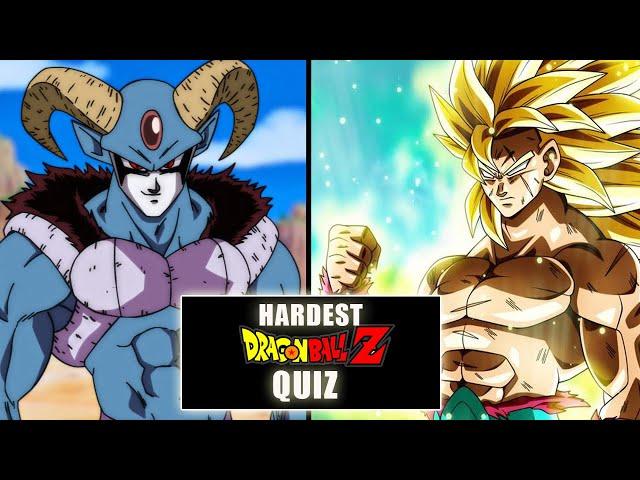 HARDEST DRAGONBALL QUIZ EVER !!