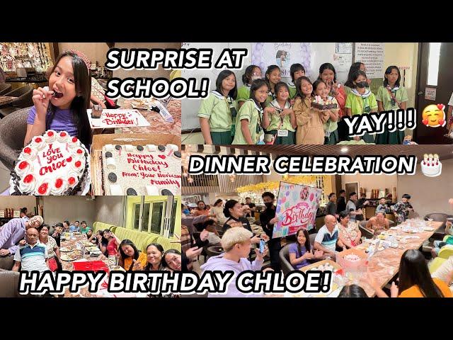 HAPPY 10TH BIRTHAY MARENG CHLOE! (NA SURPRISE SA SCHOOL?)  | Grae and Chloe