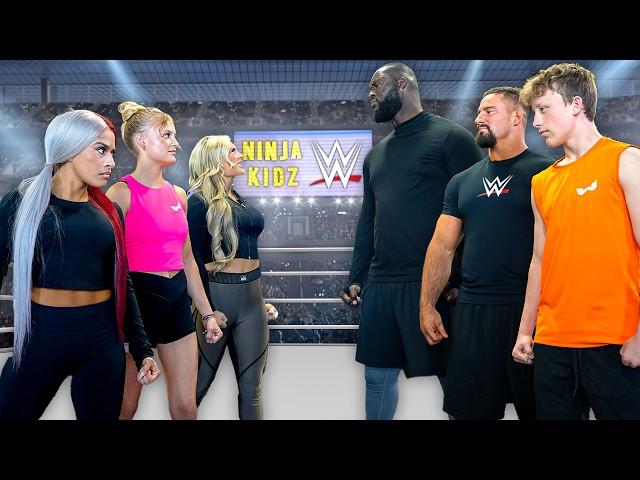 Boys VS Girls! Ninja Kidz, WWE Showdown!