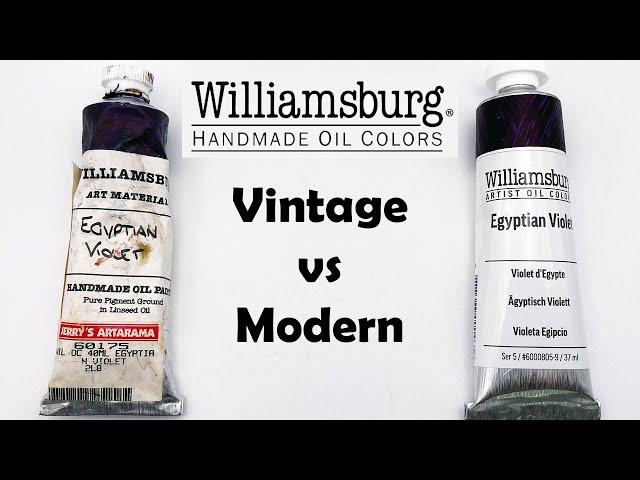 Williamsburg Oil Paint - Vintage vs Modern Mini Comparison