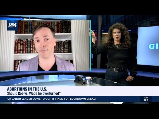 US Abortion Rights, Reversal of Roe v. Wade, discussed on i24 News with Yuval David and panelists