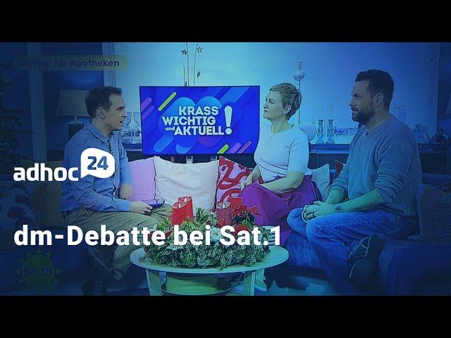 dm-Debatte bei Sat.1 / AOK-Aufsatz: Studium kürzen / Geldwechsel-Trickbetrug / 43 neue Arzneimittel