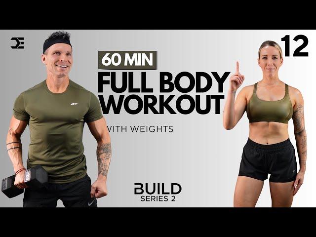 Day 12 | 1 Hour Power - FULL BODY DUMBBELL WORKOUT | BUILD Series 2