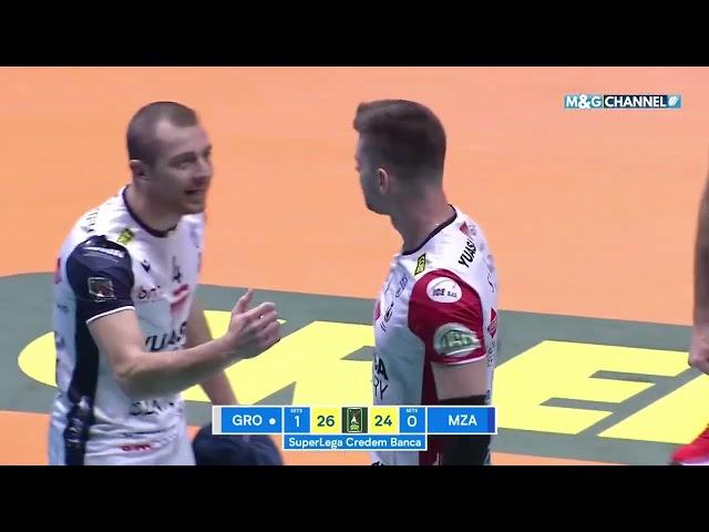 12a Giornata: Mint Vero Volley Monza - Yuasa Battery Grottazzolina 0-3. Highlights