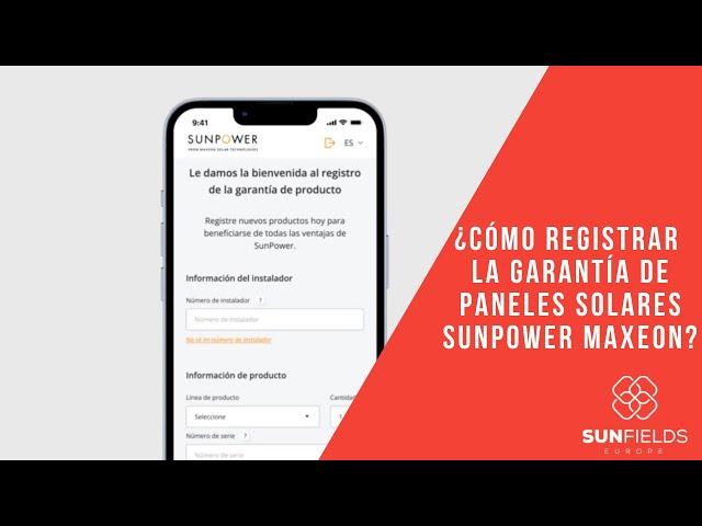 ¿Cómo registrar la garantia para paneles solares SunPower Maxeon?