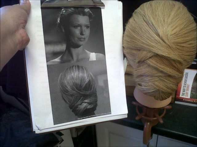 Chignon for your wedding up-do.