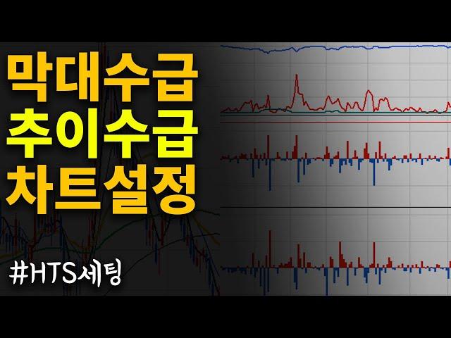 HTS세팅 외국인 기관 개인 수급 차트 설정 - HTS 차트 설정