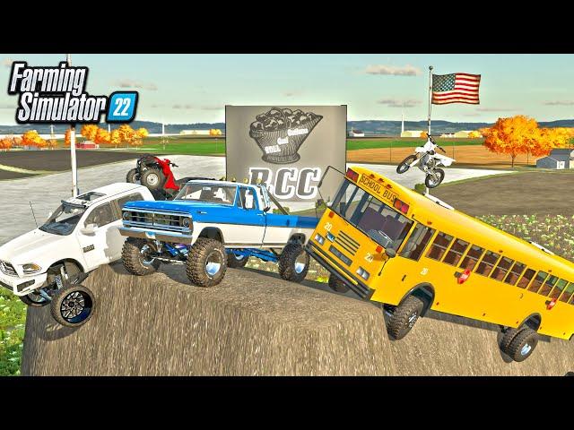 BUILDING AN INSANE OFF-ROADING TRACK AT RCC! | FARMING SIMULATOR 22