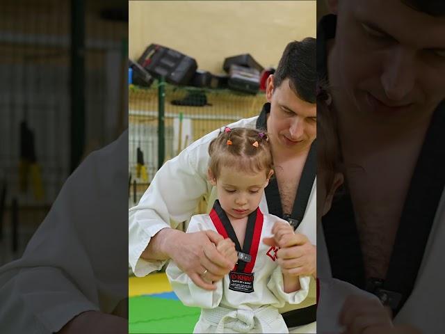 Папа и дочка 4 года #тхэквондо #taekwondo #дети