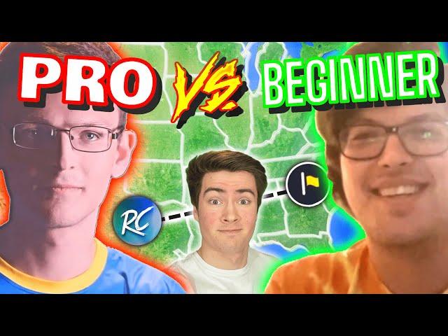 Can A GeoGuessr BEGINNER Beat A PRO? (Radu vs Carson)