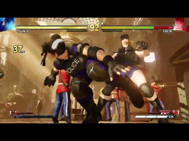 STREET FIGHTER V Chun-li vs Lucia