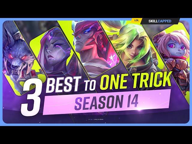 The 3 NEW BEST Champions to ONE TRICK for EVERY Role - League of Legends - Season 14