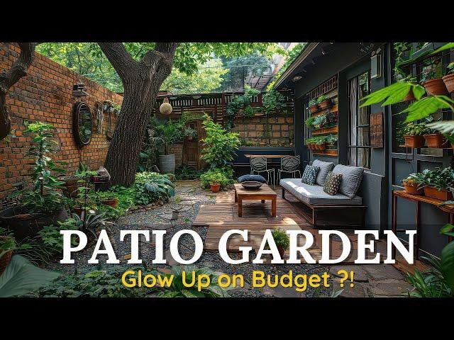 Beautiful Patio Garden Ideas on a Budget : Outdoor Space Makeover