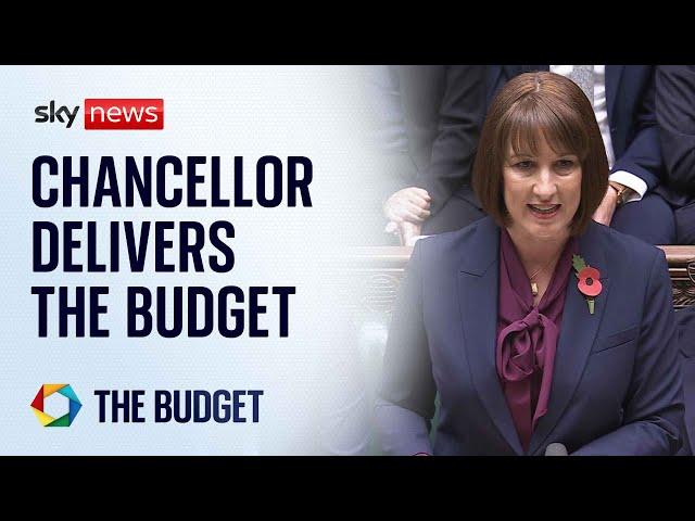 Chancellor Rachel Reeves delivers the budget to the Commons - Watch in full