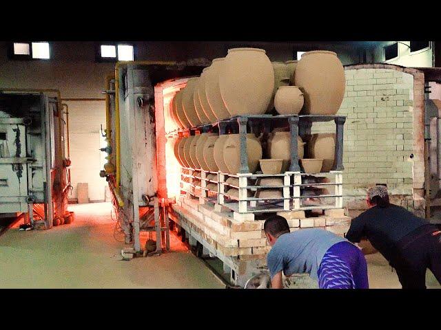 한국 전통 옹기의 대량 생산과정 / 오랜 숙련자들의 신기한 디테일 The mass production process of traditional Korean pottery!