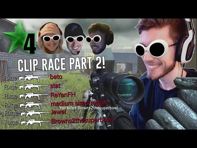 COD4 CUSTOM SNIPER CLIP RACE PART 2! | SoaR Rxqe and Reece tB vs. eX Holmes and Sam tB!