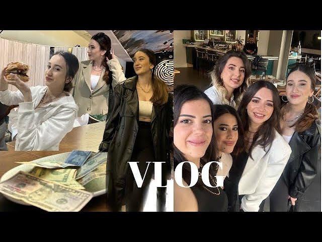 VLOG | EVDE HAMBURGER YAPIYORUZ | KIZLARLA YARIM KALAN DOLAR GÜNÜ  | MARKETTEYİZ