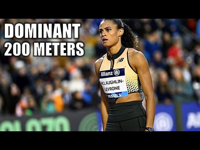 Sydney McLaughlin-Levrone CRUSHES Field In 200 Meter Dash! || 2024 Diamond League Brussels