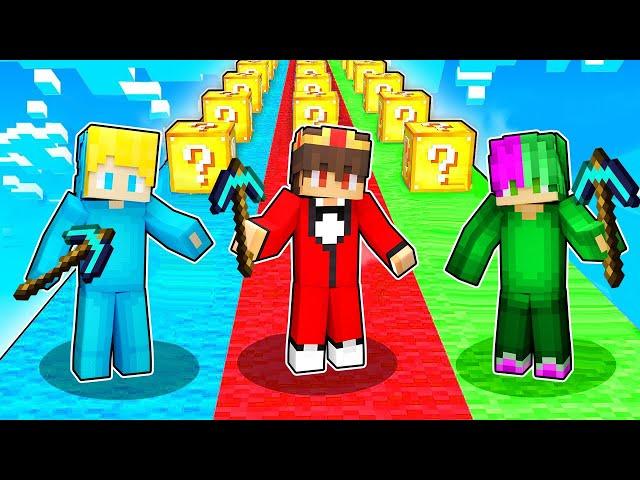 das MEGA LUCKY BLOCK RENNEN vs Ukri & Orksui in Minecraft