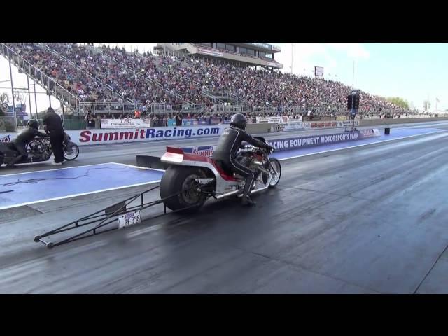 ***FIRE AND SMOKE*** NHRA Nitro Harley Clint Pleasant Damian Cownden Top Fuel Pro Fuel Norwalk OH