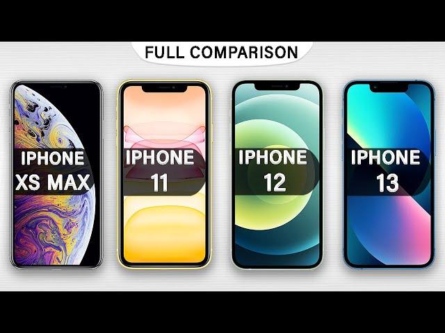 iPhone XS Max Vs iPhone 11 Vs iPhone 12 Vs iPhone 13 Full Review in 2024