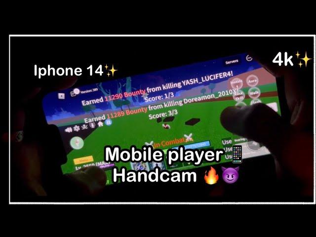 Mobile pvp with handcam  / best mobile handcam blox fruit | blox fruit mobile pvp