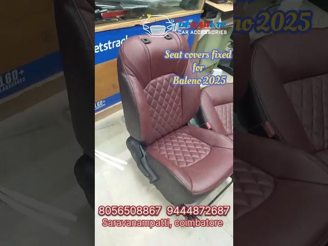 Seat covers fixed for Baleno 2025 #Seatcovers #Fullmatt #3d matt #7dmatt #Windowfilm #seat
