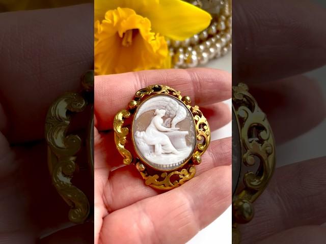 Брошь камея #винтажныеукрашения #винтажнаябижутерия #украшения #бижутерия #винтаж
