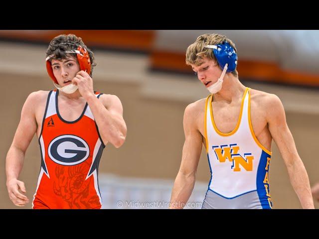 138 – JD Jones {G} of Wheaton North IL vs. Andrew Gron {R} of Glenbard East IL