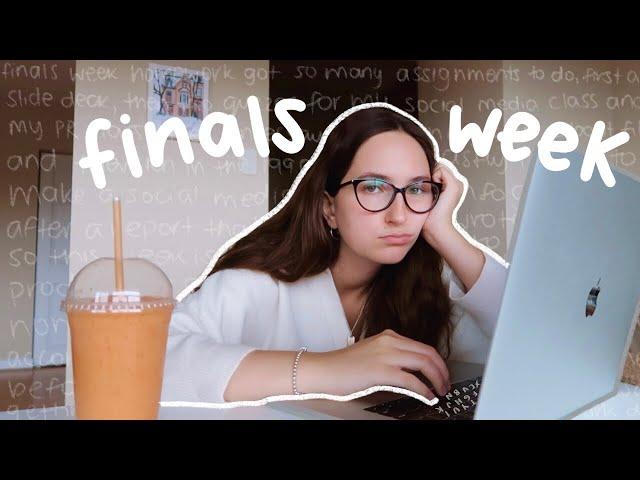 COLLEGE FINALS WEEK - studying, getting stuff DONE, productive motivation!