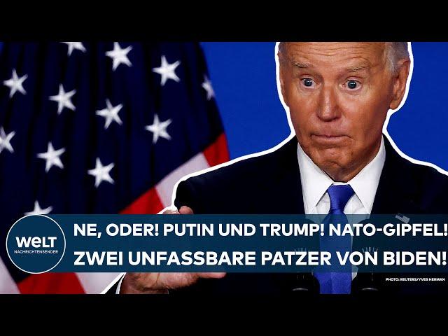 JOE BIDEN: NATO-Gipfel! Putin und Trump! US-Präsident leistet sich erneut  zwei unfassbare Patzer!